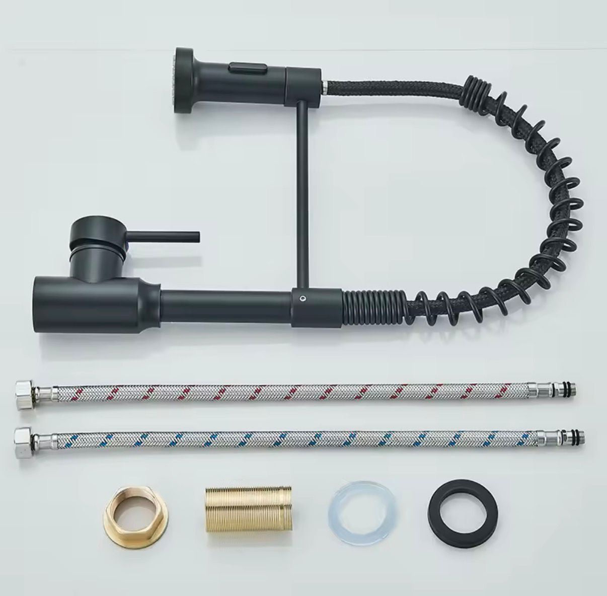 2-Weg Küchenarmatur mit Ziehfunktion, 360 Grad Drehbar