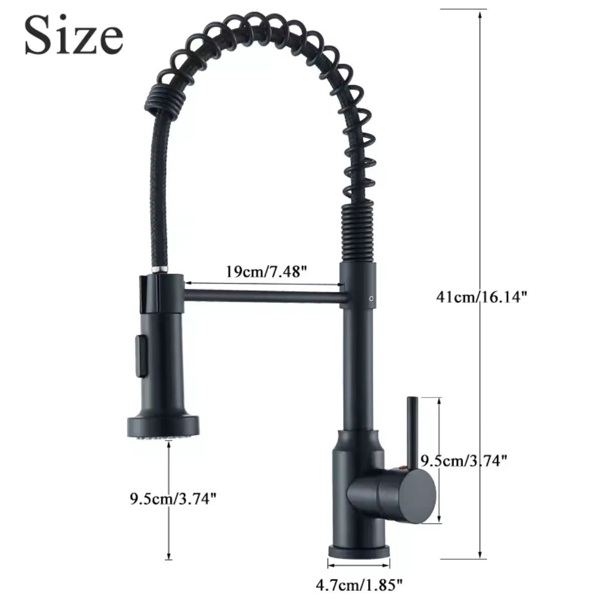 2-Weg Küchenarmatur mit Ziehfunktion, 360 Grad Drehbar