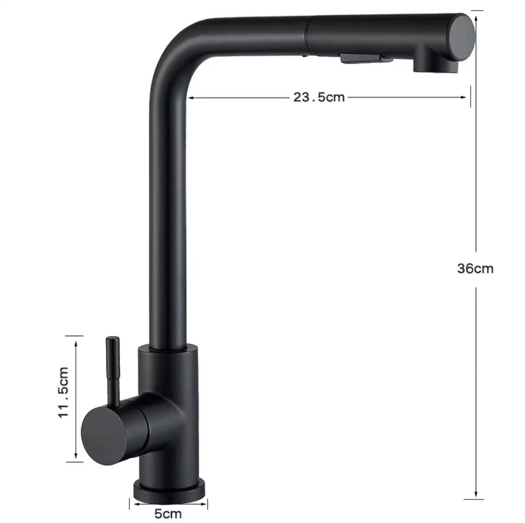 Herausziehbarer Wasserhahn, 2-Modus