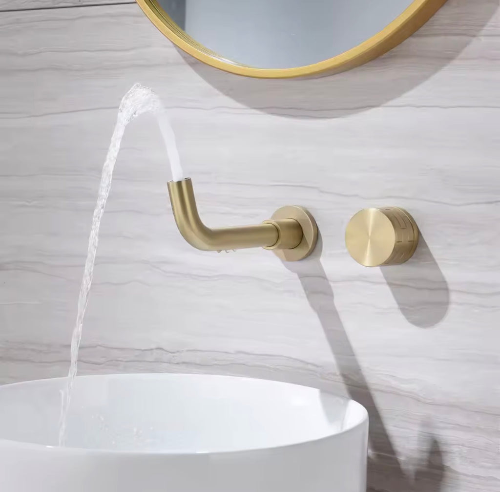 Eingebetteter Luxus Wasserhahn, Kalt-/Warmwasser , Messing