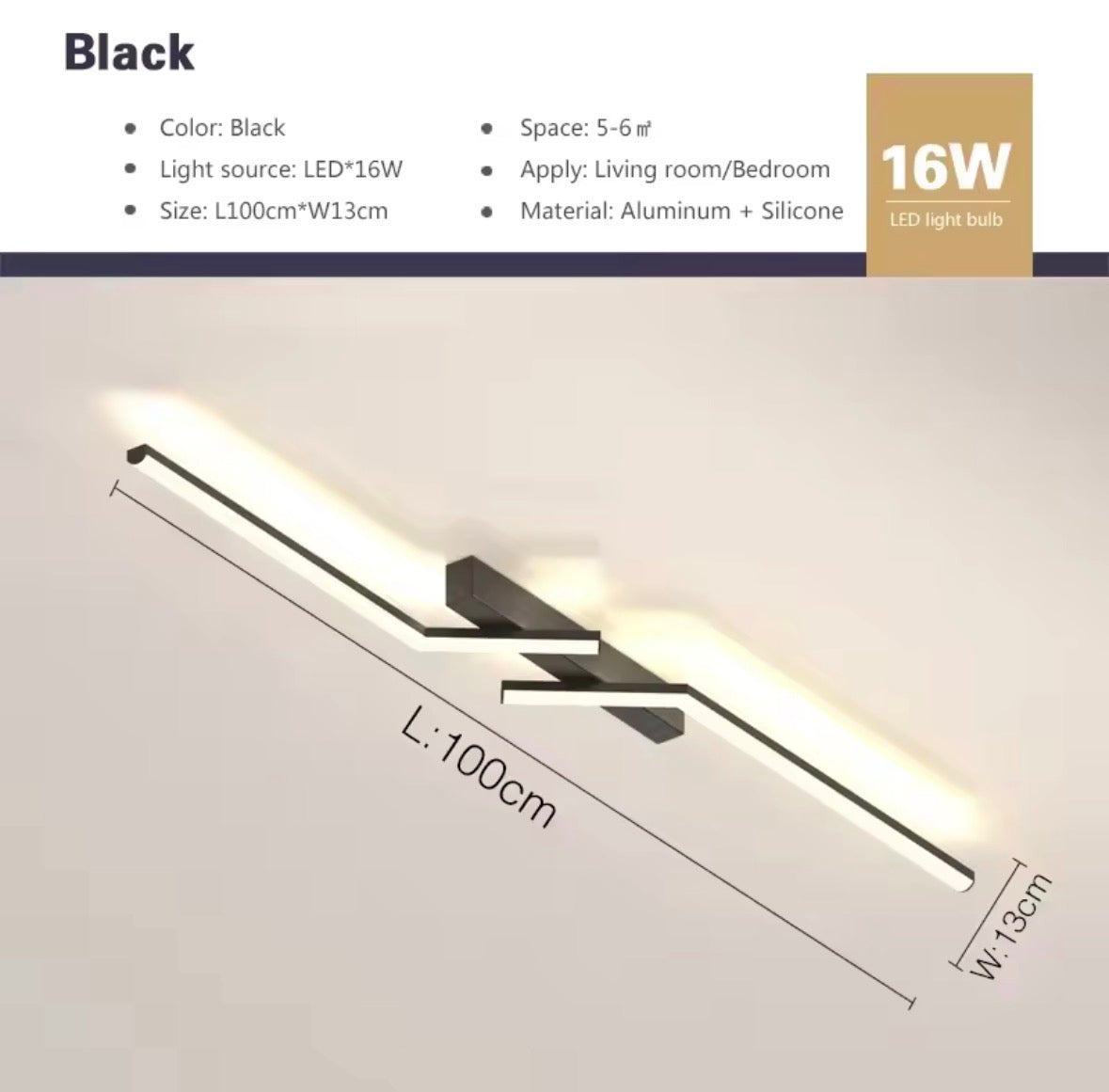 Moderne LED-Linie Deckenleuchte