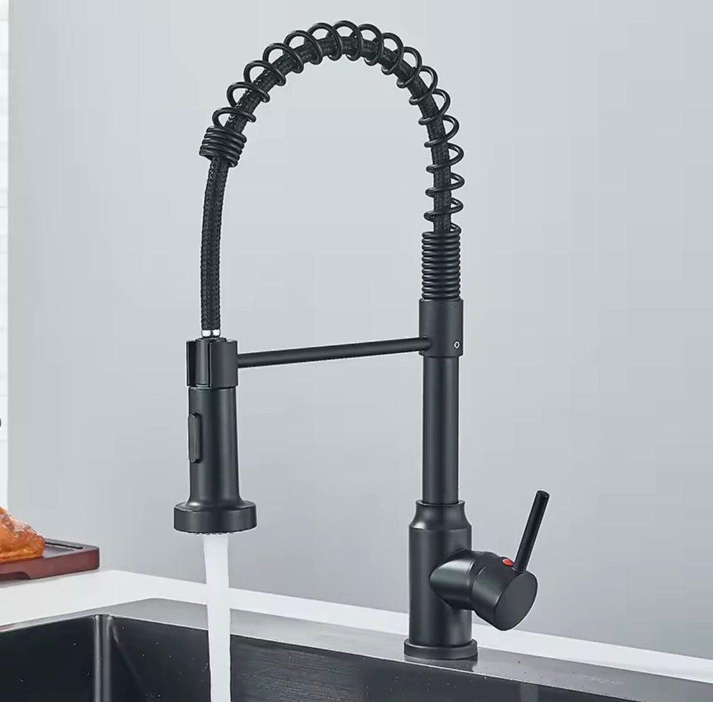 2-Weg Küchenarmatur mit Ziehfunktion, 360 Grad Drehbar