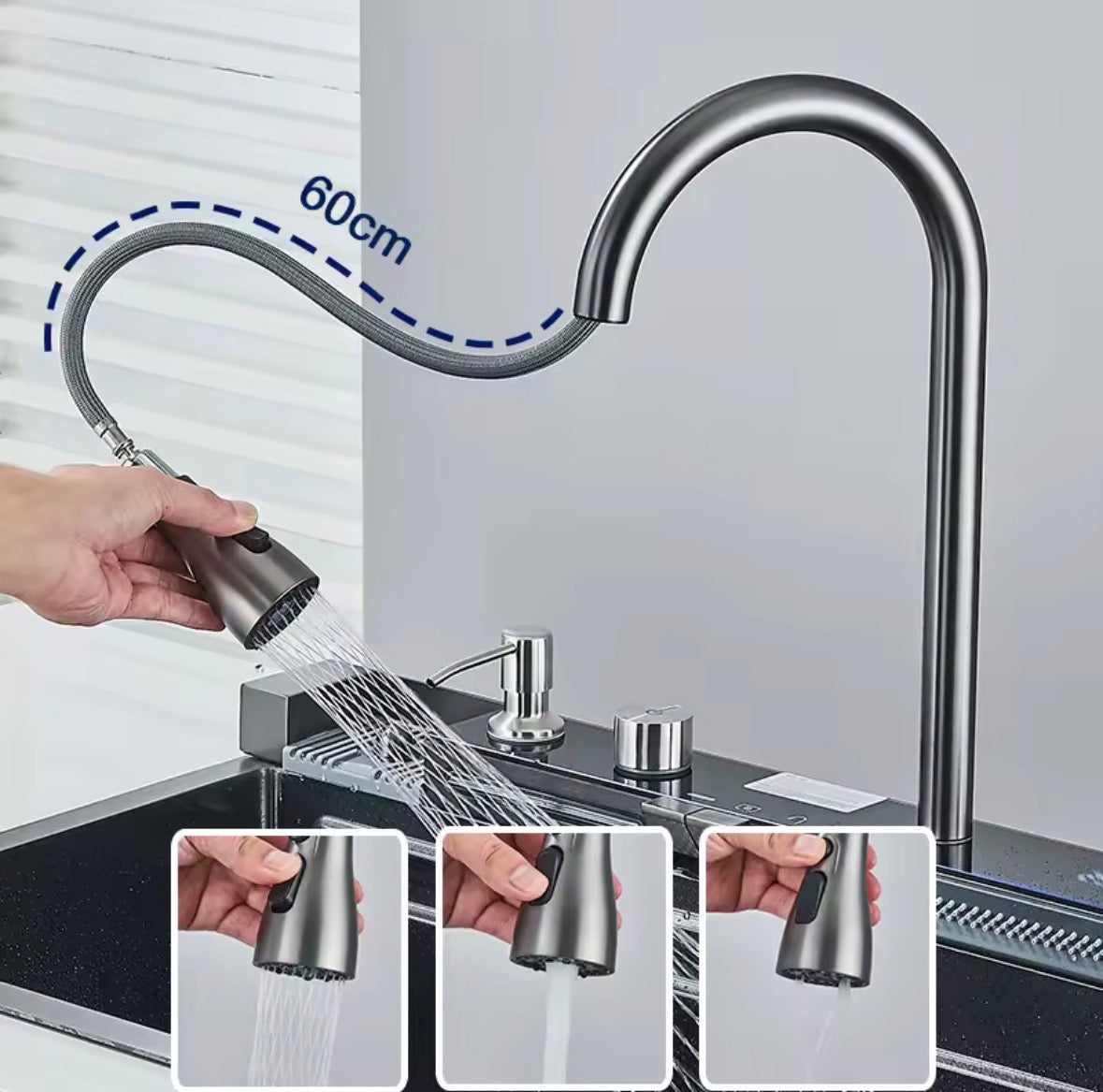 Smart Küchenwaschbecken-Set , Modern, 75x45cm