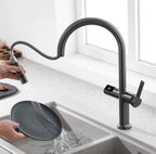 High-End Luxus Wasserhahn mit LED-Temperaturanzeige, Infrarotsensor