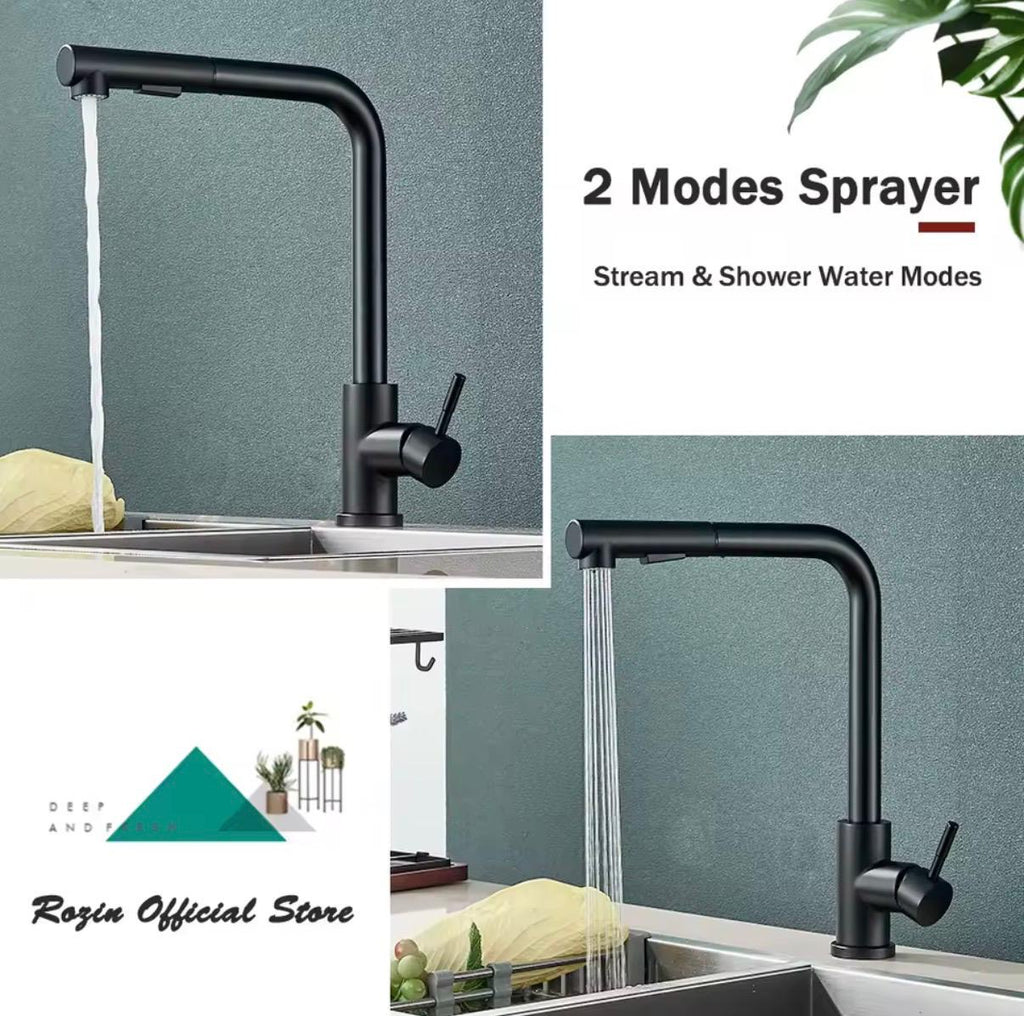 Herausziehbarer Wasserhahn, 2-Modus