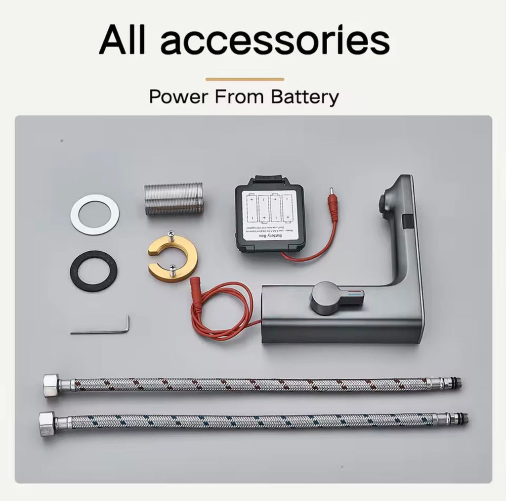 Smart Sensor Wasserhahn mit Digitale Temperaturanzeige