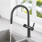 High-End Luxus Wasserhahn mit LED-Temperaturanzeige, Infrarotsensor