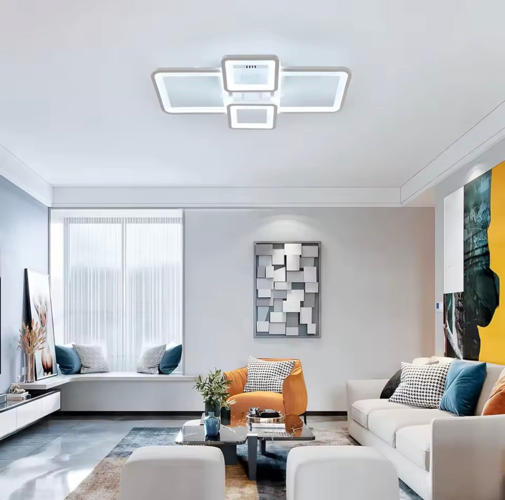 LED-Deckenleuchte dimmbar, mit Fernbedienung, 3000 K-6500 K