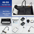 Smart Küchenwaschbecken-Set , Modern, 75x45cm