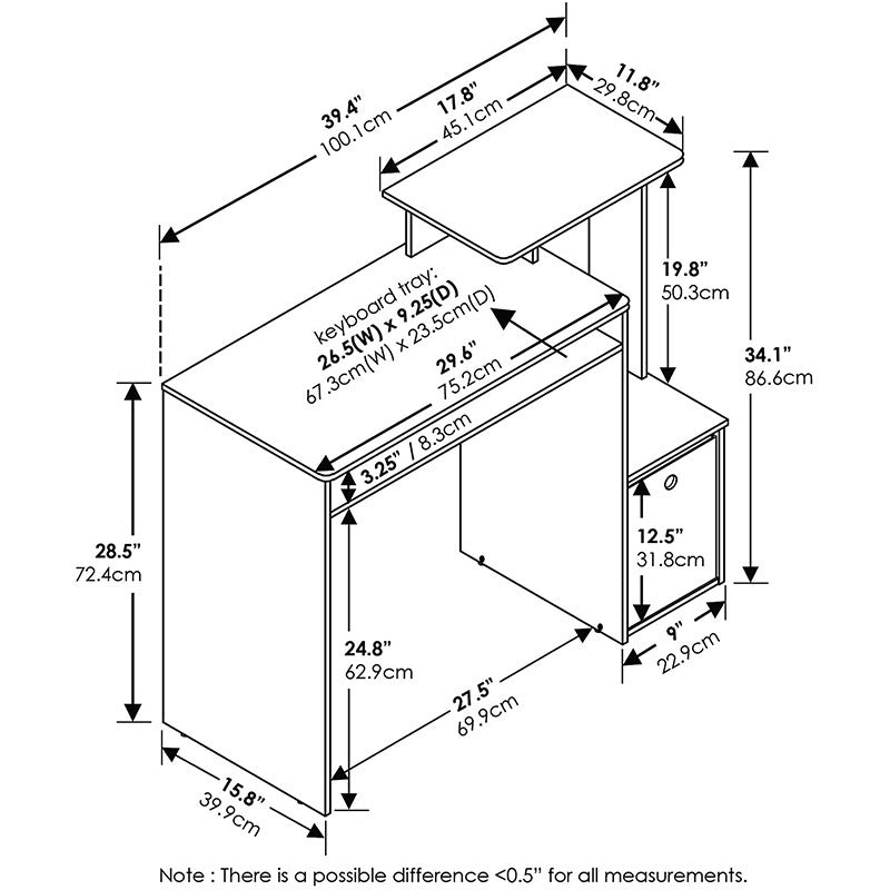 Schreibtisch im amerikanischen Stil