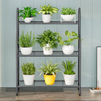 3-stufiger multifunktionaler Eisen-Blumenständer mit moderner Montage