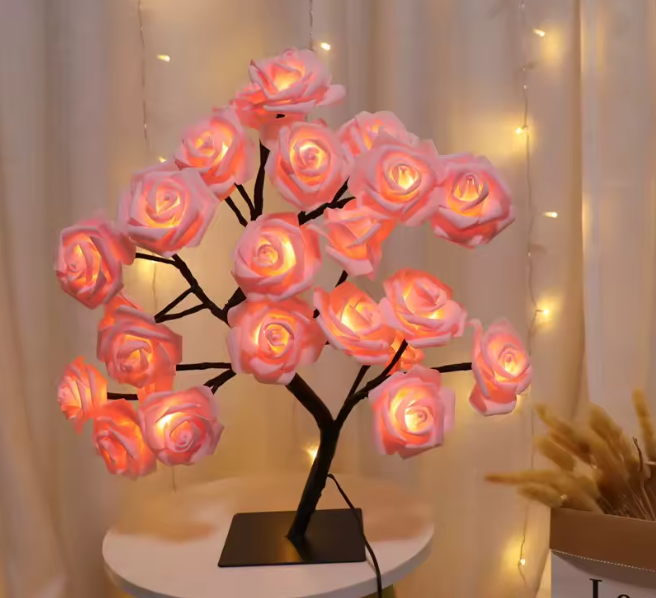 LED Rosenbaum Lichter USB Stecker Tischlampe, Dekoration