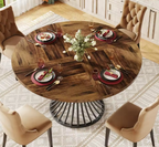 Runder Esstisch für 4–6 Personen, 47-Zoll