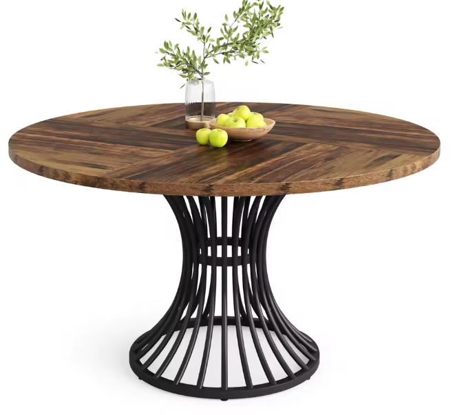 Runder Esstisch für 4–6 Personen, 47-Zoll