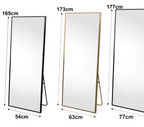 164–177 cm großer Ganzkörperspiegel, Standspiegel mit Metallrahmen