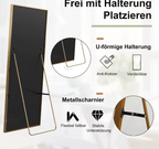 164–177 cm großer Ganzkörperspiegel, Standspiegel mit Metallrahmen